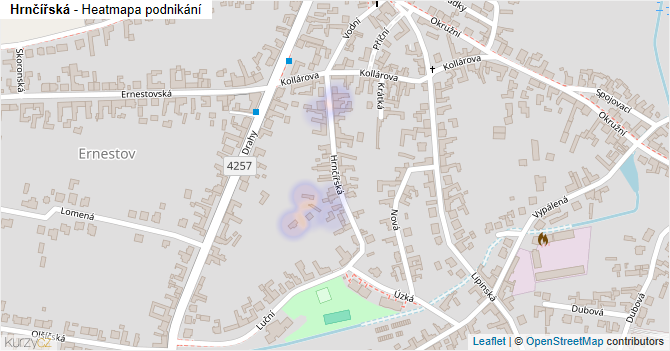 Hrnčířská - mapa podnikání