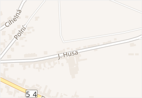 J. Husa v obci Vracov - mapa ulice