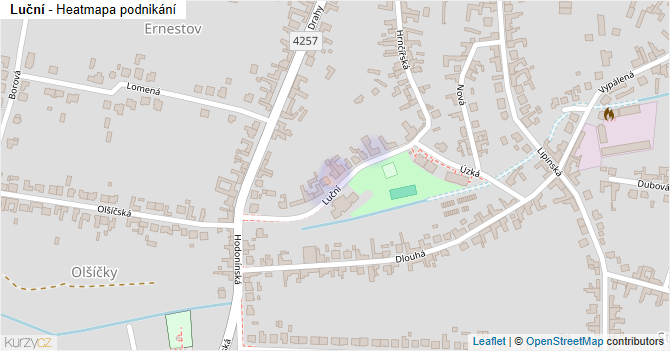 Luční - mapa podnikání