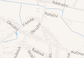 P. Bezruče v obci Vracov - mapa ulice