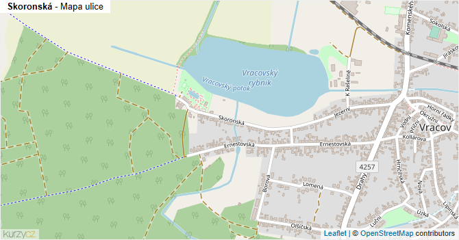 Skoronská - mapa ulice
