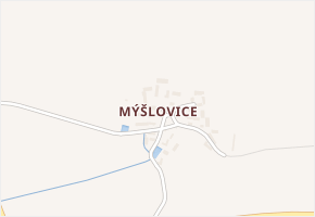 Mýšlovice v obci Vrančice - mapa části obce