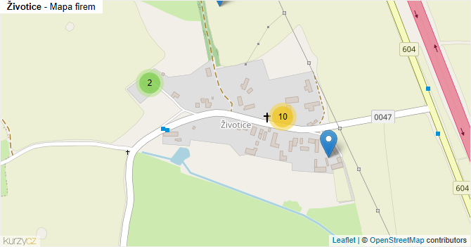Životice - mapa firem