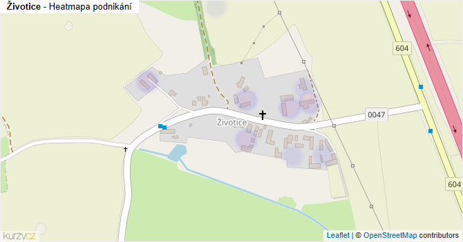 Životice - mapa podnikání