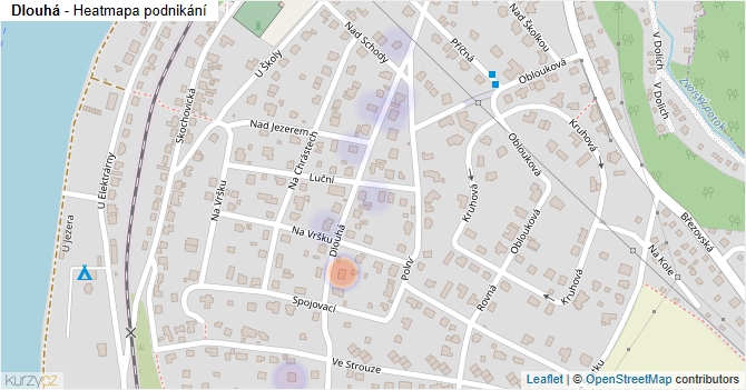 Dlouhá - mapa podnikání