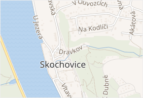 Dravkov v obci Vrané nad Vltavou - mapa ulice