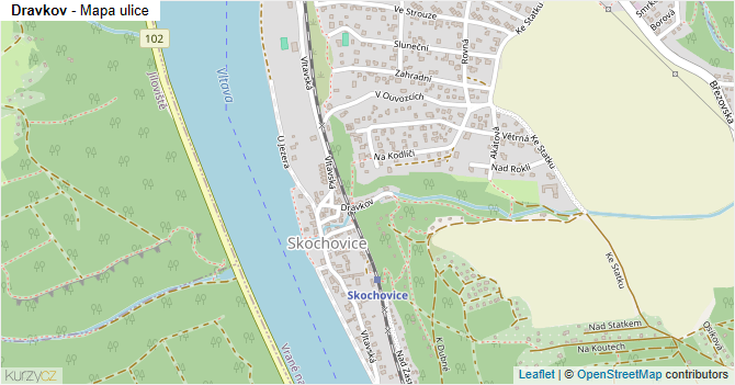 Dravkov - mapa ulice