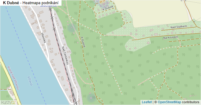 K Dubné - mapa podnikání
