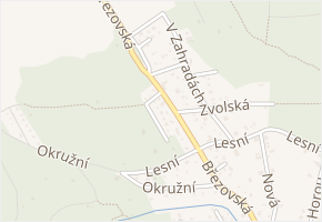 K Lesu v obci Vrané nad Vltavou - mapa ulice