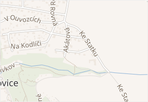 Nad Roklí v obci Vrané nad Vltavou - mapa ulice