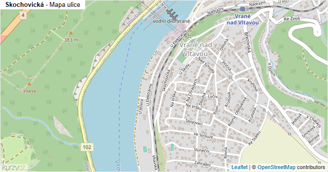 Skochovická - mapa ulice