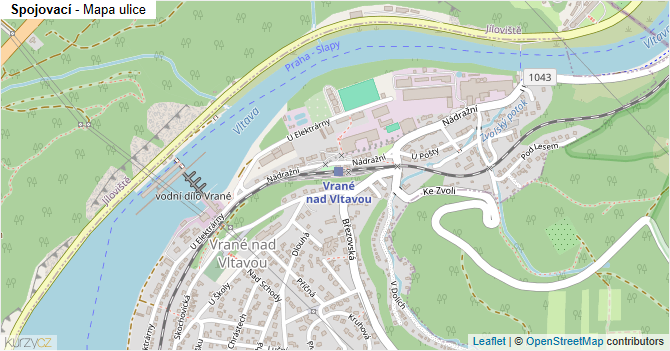 Spojovací - mapa ulice