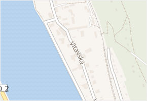 Vltavská v obci Vrané nad Vltavou - mapa ulice
