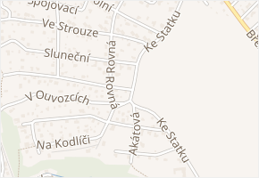 Zahradní v obci Vrané nad Vltavou - mapa ulice