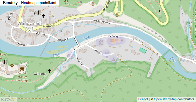 Benátky - mapa podnikání