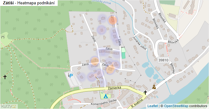 Zátiší - mapa podnikání