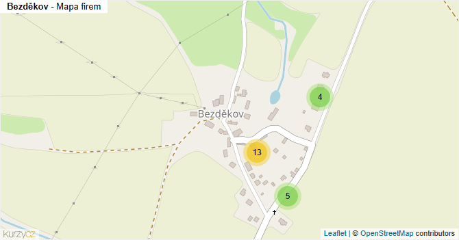 Bezděkov - mapa firem