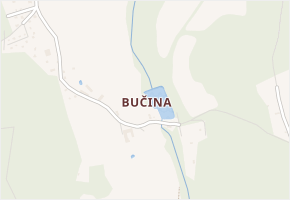 Bučina v obci Vranov - mapa části obce