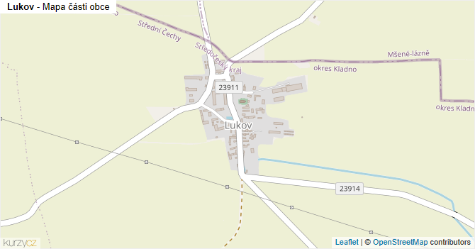 Lukov - mapa části obce