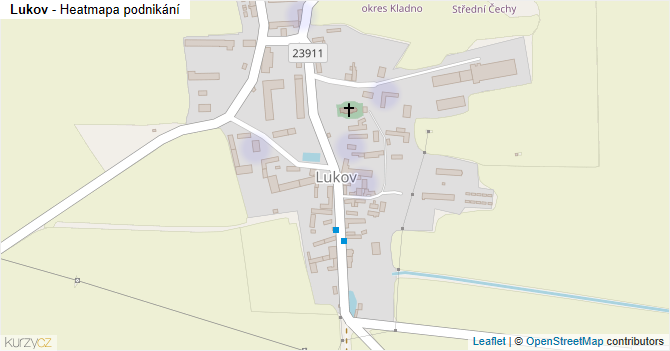 Lukov - mapa podnikání