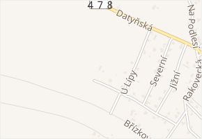 Borová v obci Vratimov - mapa ulice
