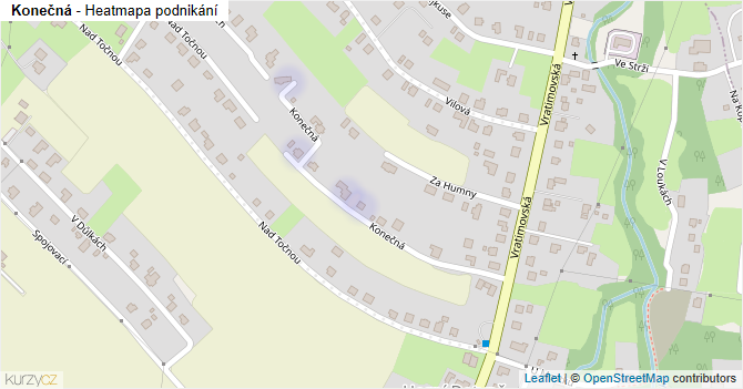 Konečná - mapa podnikání
