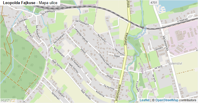 Leopolda Fajkuse - mapa ulice