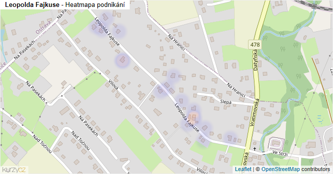 Leopolda Fajkuse - mapa podnikání