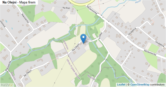 Na Olejní - mapa firem