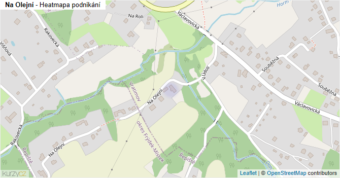 Na Olejní - mapa podnikání