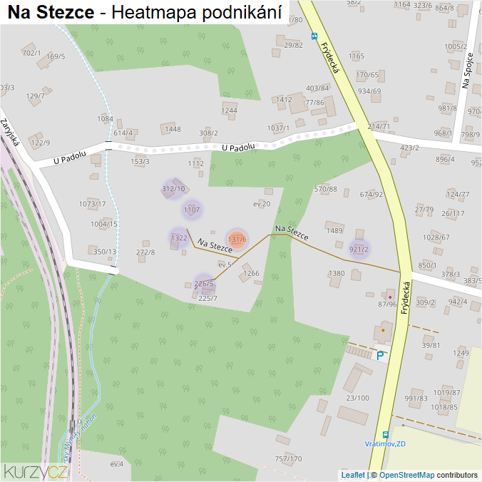 Mapa Na Stezce - Firmy v ulici.