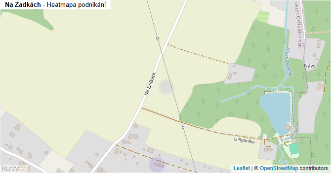 Na Zadkách - mapa podnikání