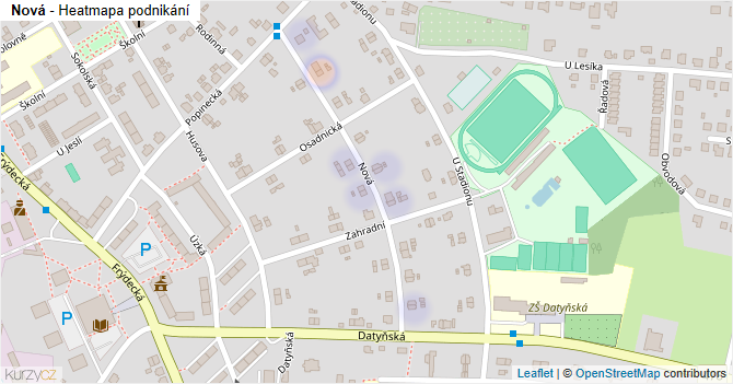 Nová - mapa podnikání