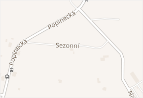 Sezonní v obci Vratimov - mapa ulice