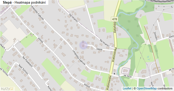 Slepá - mapa podnikání