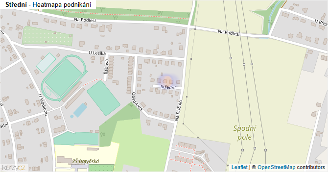 Střední - mapa podnikání
