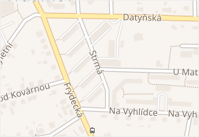 Strmá v obci Vratimov - mapa ulice