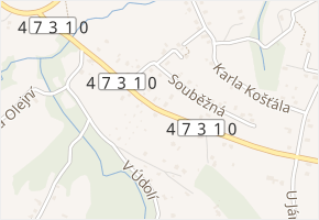 Václavovická v obci Vratimov - mapa ulice