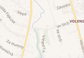 Ve Strži v obci Vratimov - mapa ulice