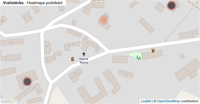 Vratislávka - mapa podnikání