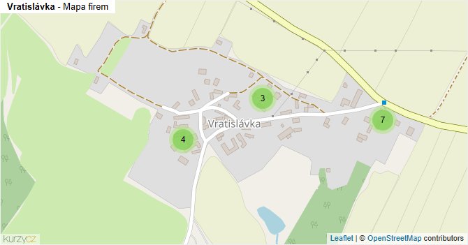 Vratislávka - mapa firem