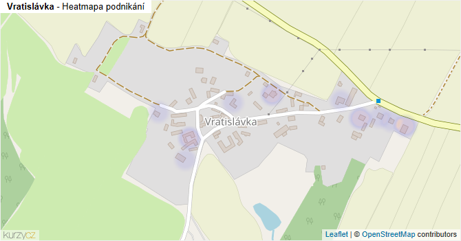 Vratislávka - mapa podnikání