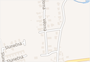 Větrná v obci Vráto - mapa ulice