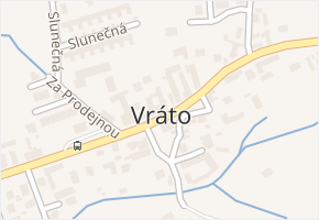 Vráto v obci Vráto - mapa části obce