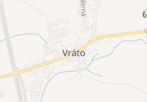 Za prodejnou v obci Vráto - mapa ulice
