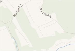 Na Lesích v obci Vráž - mapa ulice