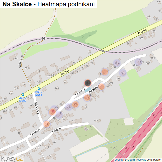 Mapa Na Skalce - Firmy v ulici.