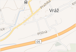 U Pomníku v obci Vráž - mapa ulice