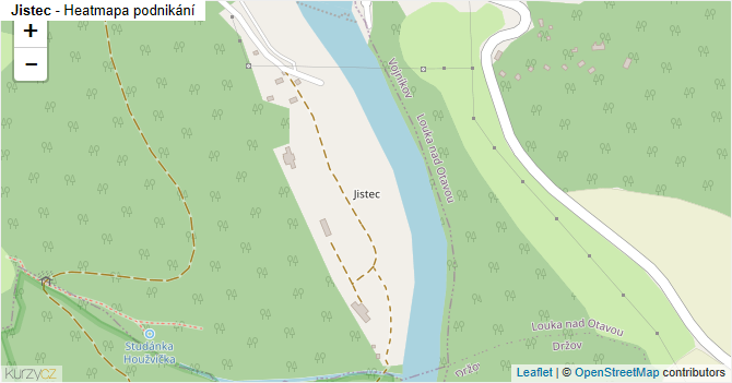 Jistec - mapa podnikání
