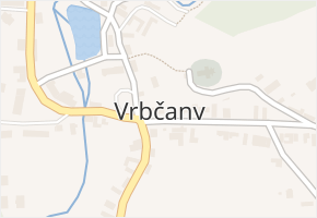 Vrbčany v obci Vrbčany - mapa části obce
